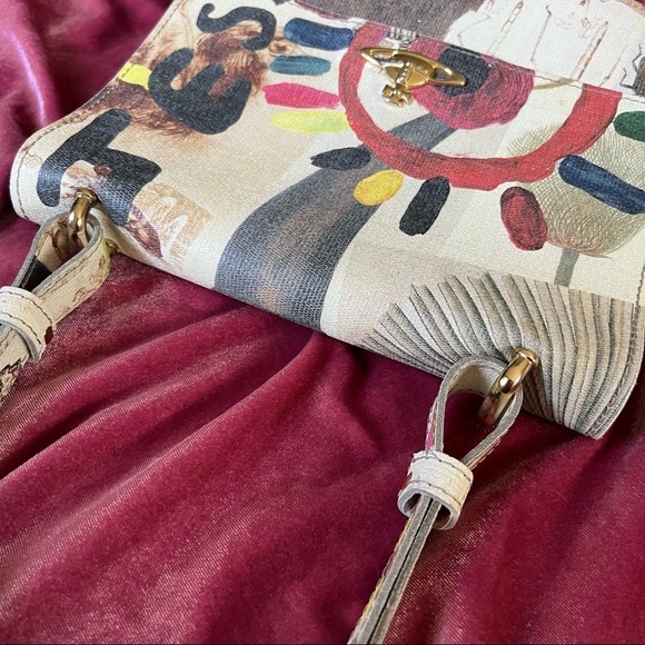 *SOLD* VIVIENNE WESTWOOD • RARE AUTHENTIC GENUINE LEATHER FLORA & FAUNA HANDBAG - Picture 9 of 16